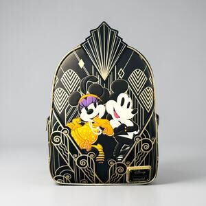 Comic Spot Exclusive Gatsby Mickey Minnie Loungefly Mini Backpack Disney NWT